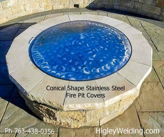 57 3 4 Jumbo Conical Fire Fire Pit Cover Made 304 Etsy