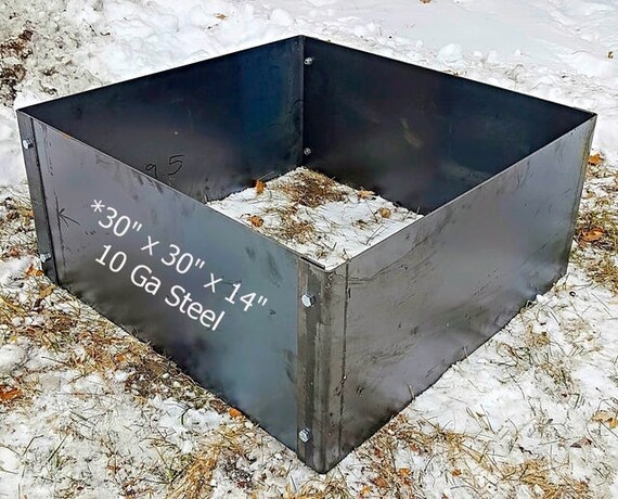 Steel Fire Pit Brick Stone Protection Liner 30 X Etsy