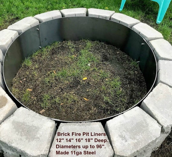 Large Campfire Ring Fire Pit Liner 45 Dia X 14 Etsy