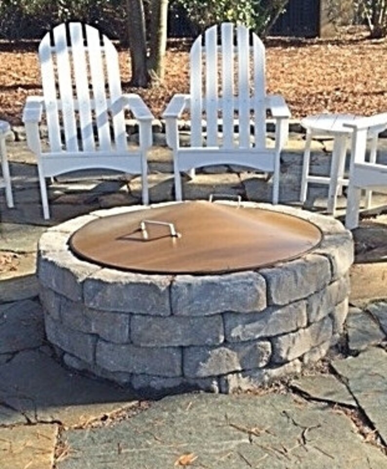53 Large Metal Steel Fire Pit Ring Cover Etsy