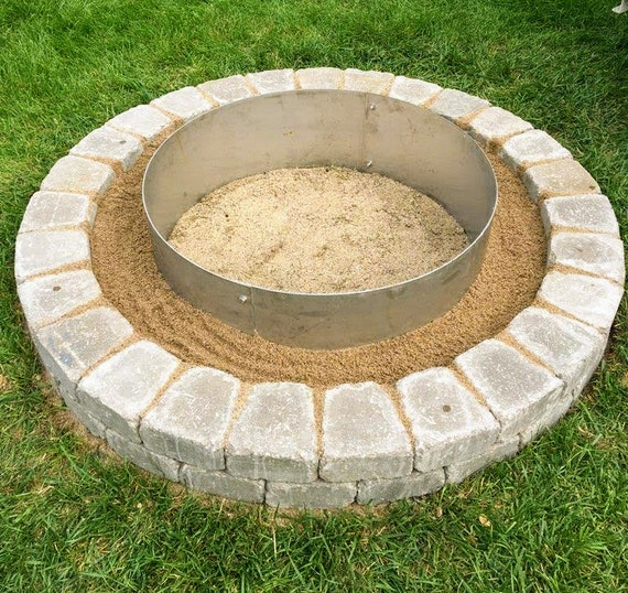 Stainless Steel Fire Pit Ring Insert 36 X 12 Etsy