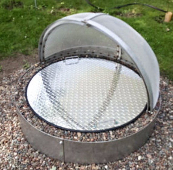 Large 48 Aluminum Fire Pit Cover Lid Etsy