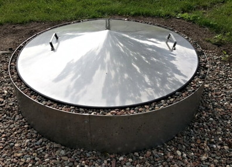 Stainless Steel Fire Pit Campfire Ring Cover 39 Etsy