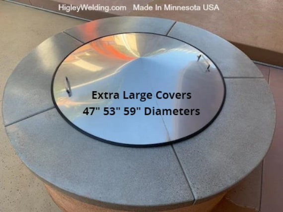 39 Stainless Steel Fire Pit Campfire, Extra Large Fire Pit Cover