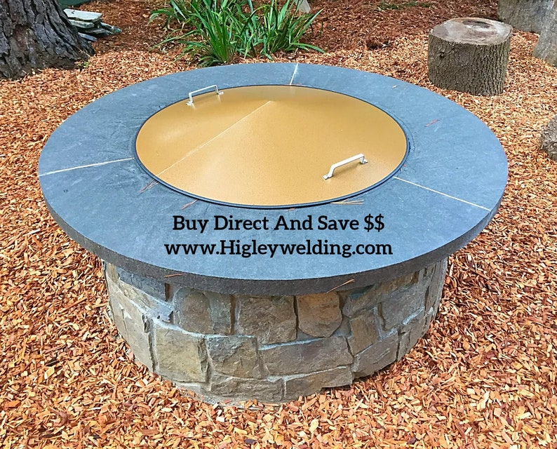 40 Metalsteel Fire Pit Conical Spark Cover Lid Top Etsy