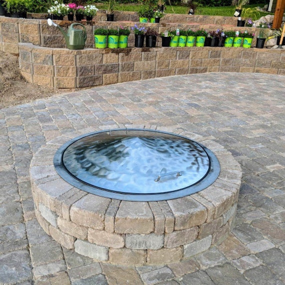 39 Diameter Stainless Steel Conical Sloped Fire Pit Ring Etsy