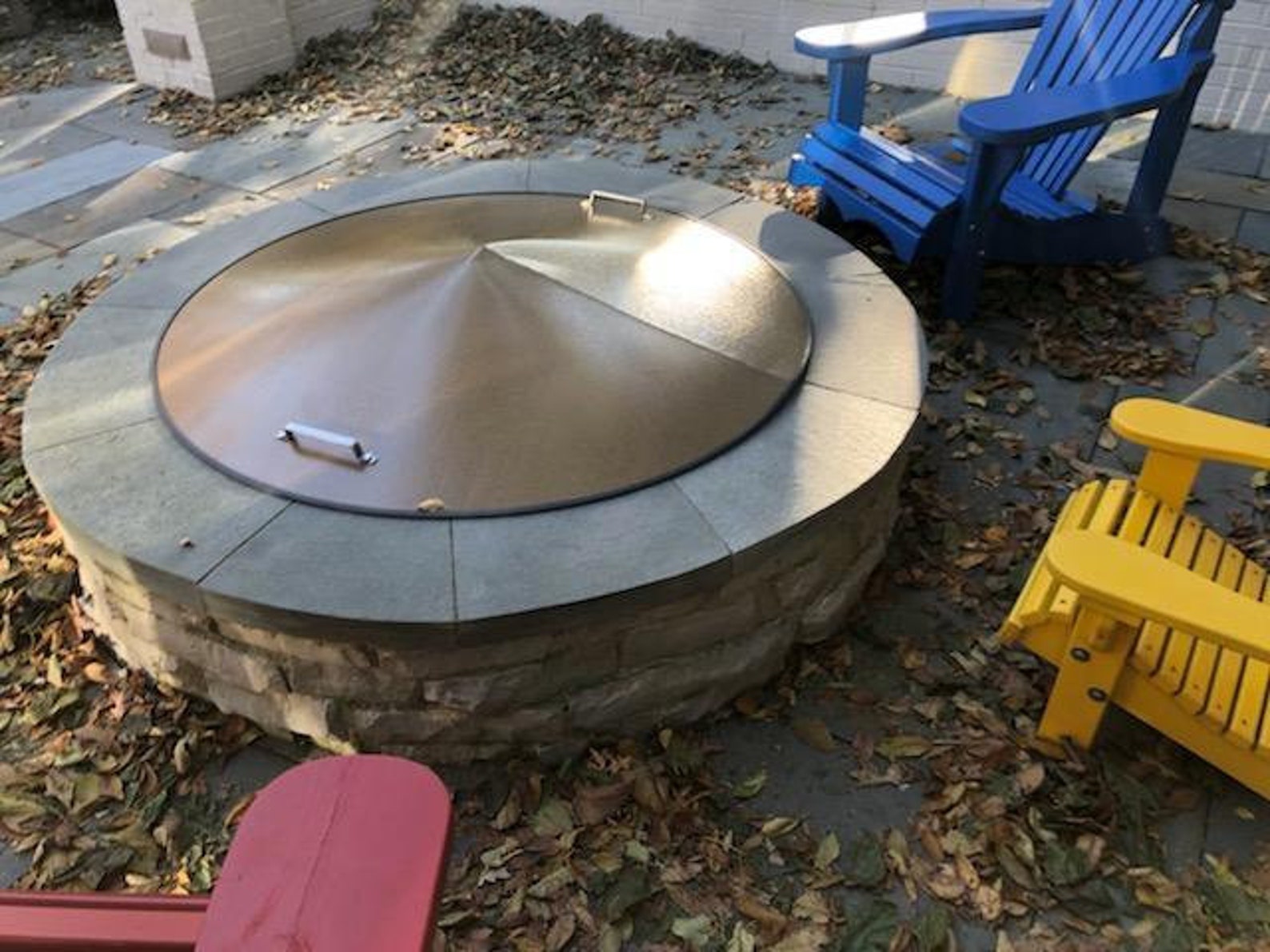 59 Extra Large Conical Shape Fire Pit Cover Lid Etsy