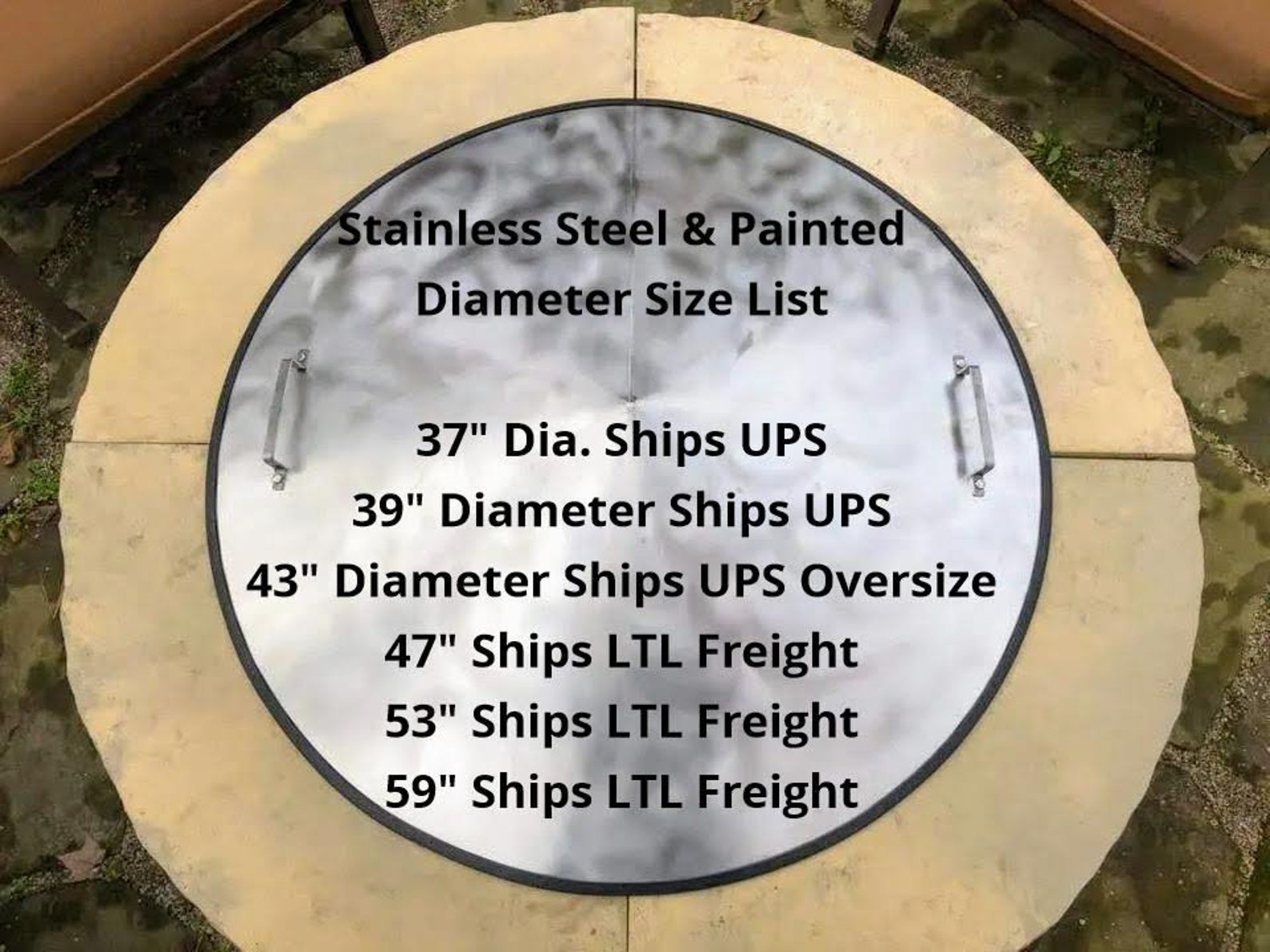 53 Large Metal Steel Fire Pit Ring Cover Etsy