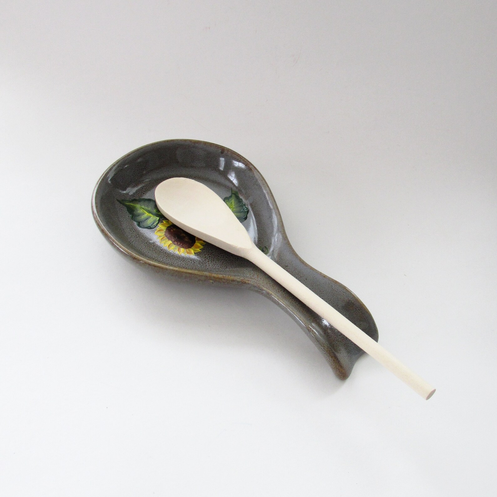 Kawaii Ceramic Flower Spoon - Korean Dessert Spoon
