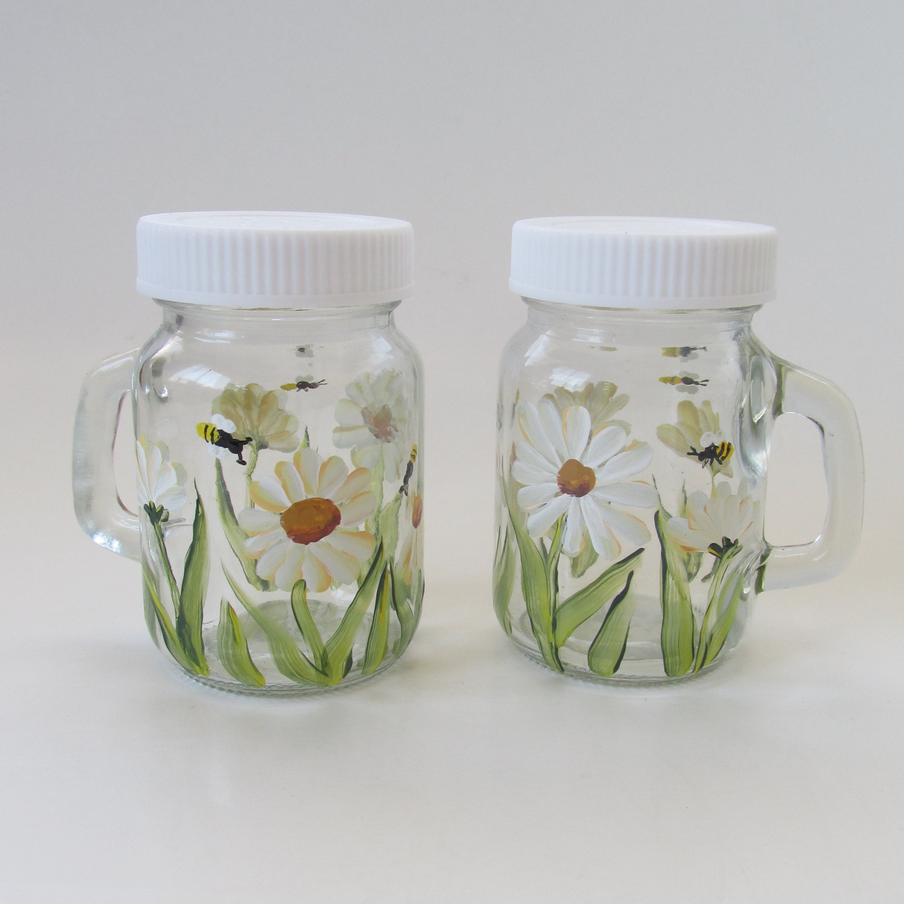 Salt & Pepper Shaker Set - Mason Jars With Handle Personalized For Spices  Or Jar Shot Glasses. Includes Lid - Yahoo Shopping