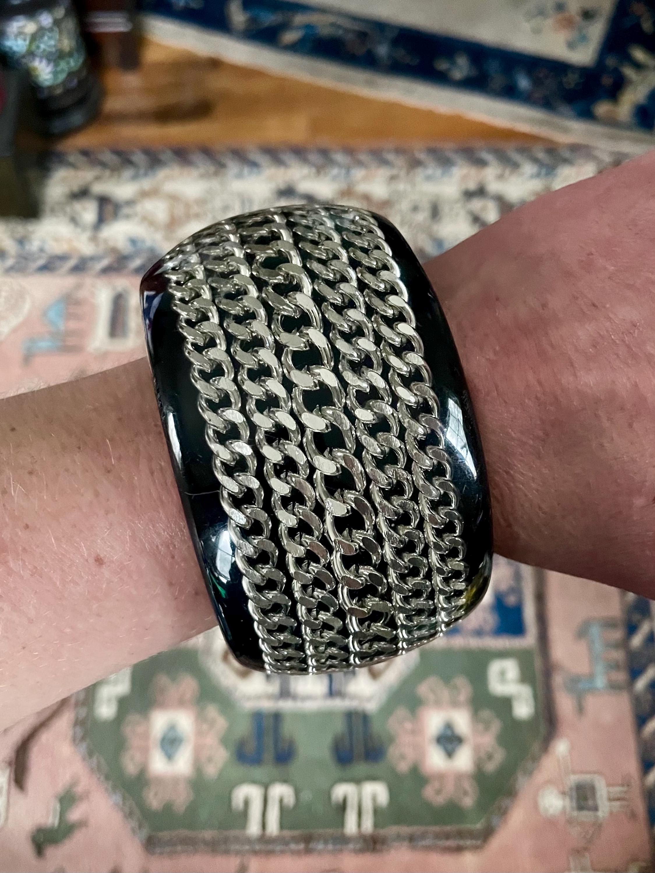 Vintage Chanel Chunky Bracelet - Etsy