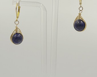 Lapis Lazuli Fischgrät Ohrringe