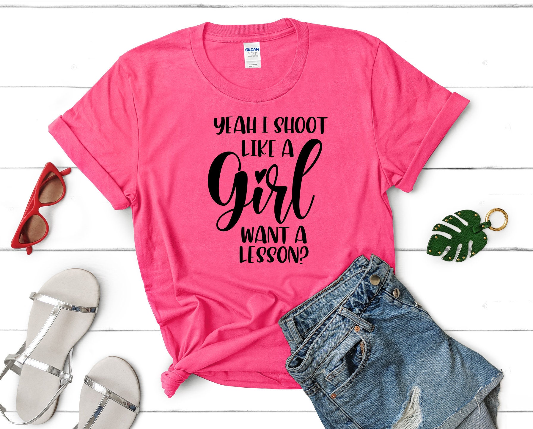 Yeah I shoot Like a Girl SVG cut file quote Girl Quote Shirt Etsy