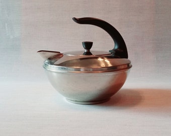 Vintage MCM Revere Ware 1901 Stainless Steel Water Kettle or Cat Tail Kettle