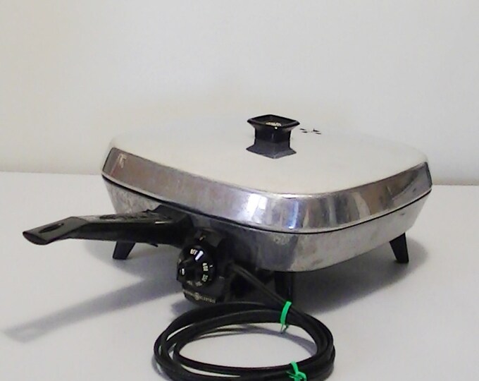 Vintage Automatic Electric Fry Pan by General Electric GE Etsy