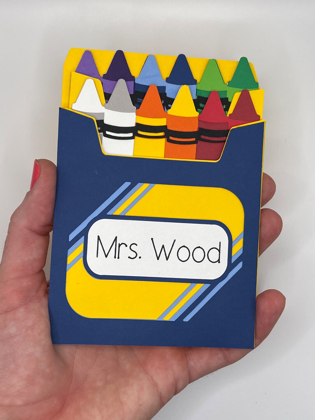 Gift Card Holder Crayon Box Teacher Gift Back to School Etsy