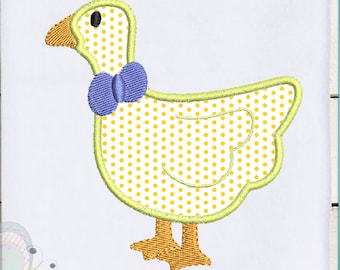 Duck Applique Machine Embroidery Design