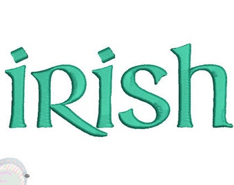 Irish Celtic type Embroidery Font Machine Embroidery Design