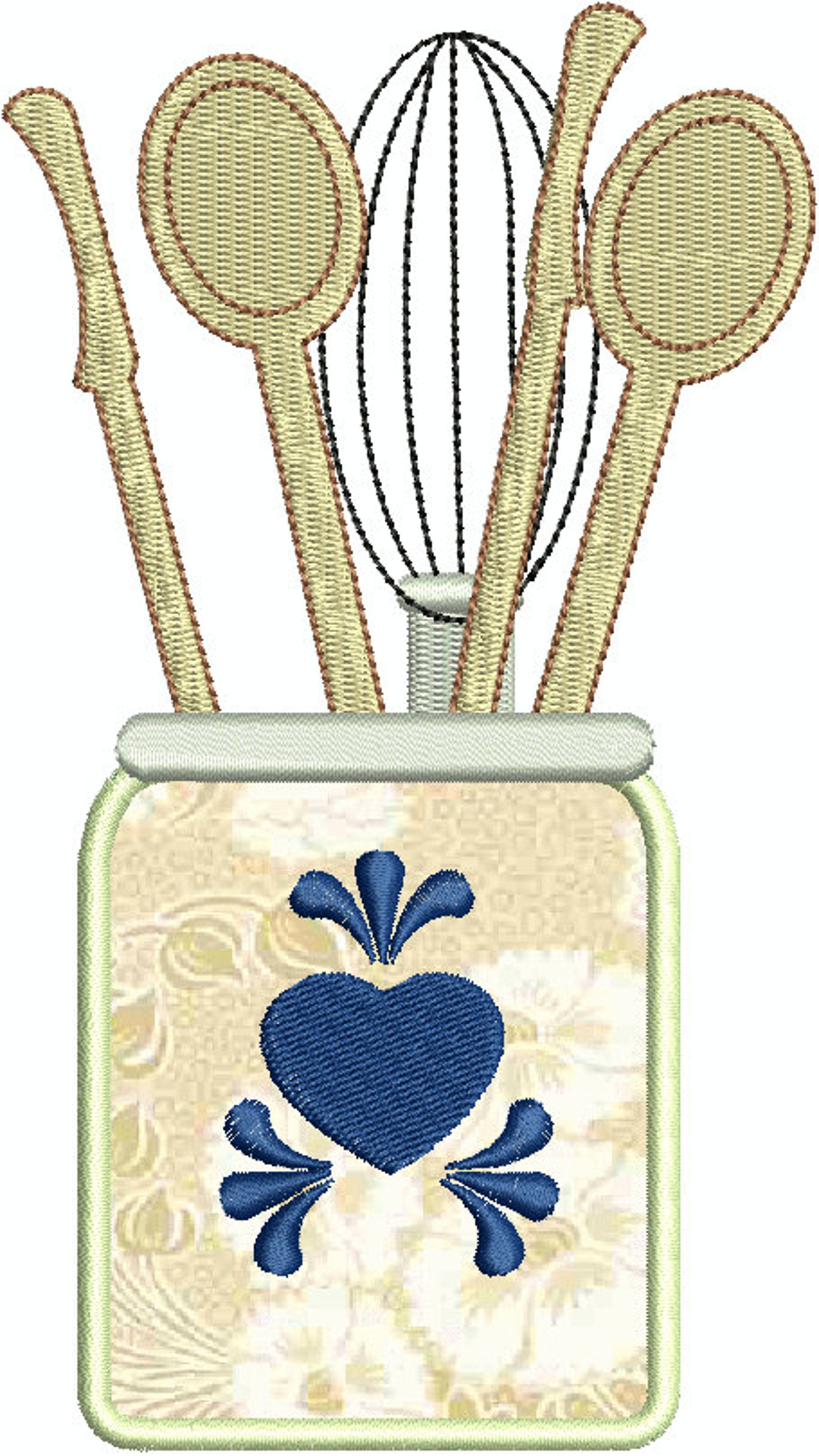 Kitchen Towel Machine Embroidery Design Set Etsy