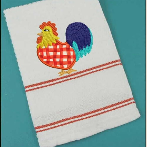 Chicken and Rooster Machine Embroidery Design Applique Etsy