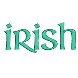 Irish Celtic type Embroidery Font Machine Embroidery Design