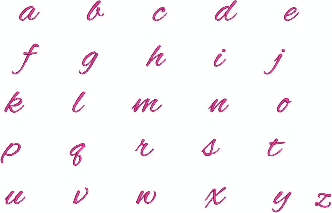 Alex Brush Script Embroidery Font Machine Embroidery Design Etsy