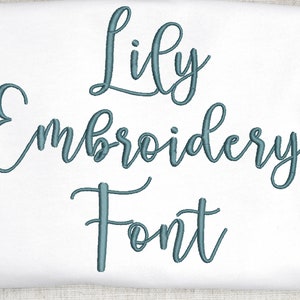 Lily Monogram Embroidery Font With Heart Flourishes - Etsy