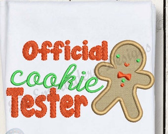 Christmas Cookie Christmas Applique Embroidery Design