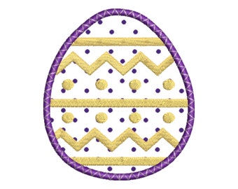 Easter Egg Coaster ITH Embroidery Design