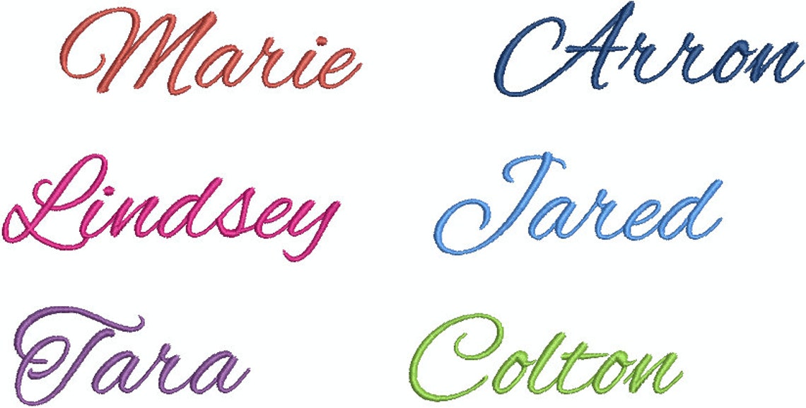 Alex Brush Script Embroidery Font Machine Embroidery Design Etsy