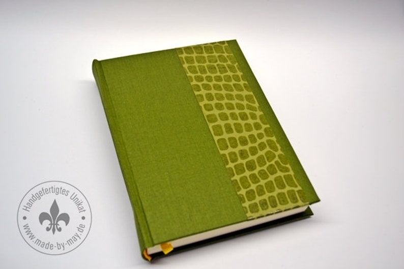Einschreibbuch/Tagebuch Grünes Schlangenpapier Bild 4
