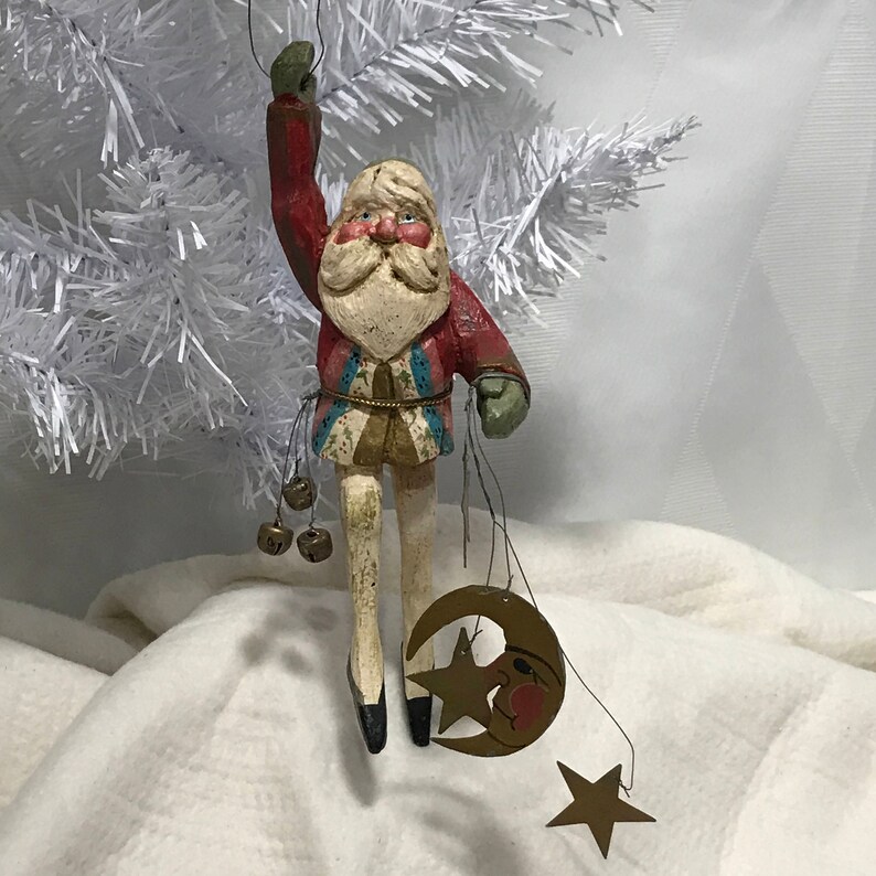 Vintage 1988 House of Hatten Santa Claus with Cresent Moon Etsy