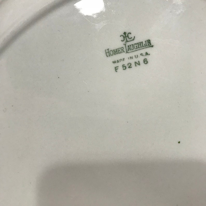 Vintage 1953 Lattice Rose by Homer Laughlin Serving Bowl with Gold Rim Mid Century Dining Retro Kitchen