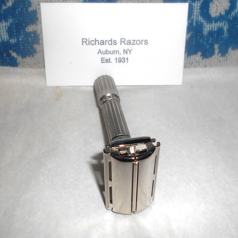 Gillette Fat Boy Razor Adjustable Refurbished Replated Mirror Nickel G1X3/ Video...https://youtu.be/B7fm-bdWb4o image 1