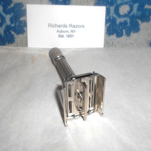 Gillette Fat Boy Razor Adjustable Refurbished Replated Mirror Nickel G1X3/ Video...https://youtu.be/B7fm-bdWb4o image 7