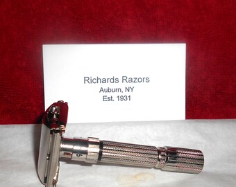 Gillette Fat Boy Razor Adjustable Refurbished Replated Mirror Nickel G1–XG/ Video…https://youtu.be/nPxWRY0jtd8