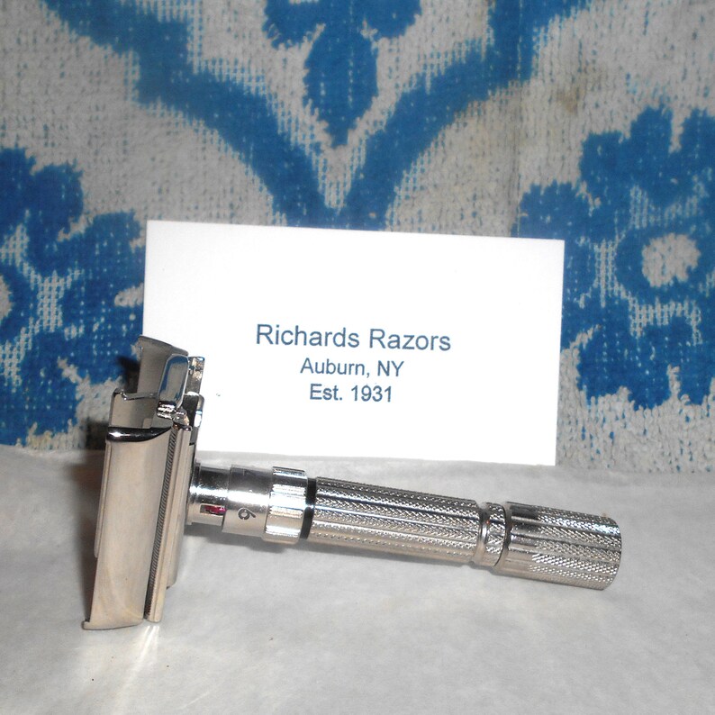 Gillette Fat Boy Razor Adjustable Refurbished Replated Mirror Nickel G1X3/ Video...https://youtu.be/B7fm-bdWb4o image 4