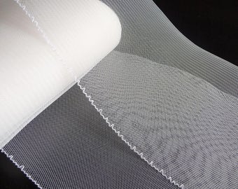 Bordure de fil de tresse de crin blanc Crin de 15 cm (6 po.) pour chapeaux, embellissement de fournitures de chapellerie bricolage