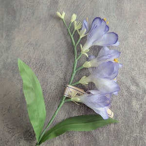 Vintage Freesia Millinery Flower Spray Lavender Purple NOS from Germany for Hats, Fascinators, Floral Arrangements 2FV0055L