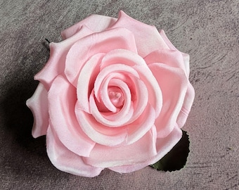 4"  Pink Silk Rose Millinery Flower CLEARANCE SALE MR-18