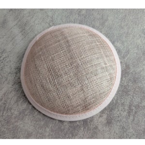 5&quot; Pale Pink Fascinator Base Sinamay Hat Form for DIY Hat Millinery Supply Round Shape