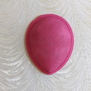 Fuchsia Pink Buckram Fascinator Base for DIY Hat Millinery Supply Teardrop Shape
