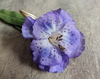 Vintage Millinery Flower NOS Shaded Purple Lily from Germany for Hats Fascinators Crowns Floral Arrangements