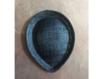 Sinamay Teardrop Fascinator Base 5 1/2 display picture 2