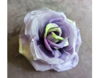 969　アネモネ Vintage Purple Magenta Plum Anemone Flowers Bunch of 6 Silk