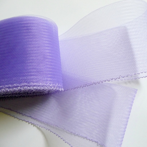 3 Inch Crin Lilac Purple Horsehair Braid Thread Edge for Hats DIY Millinery Supply Embellishment