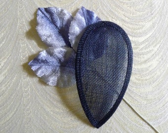 Sinamay Teardrop Fascinator Base 5 1/2 display picture 1