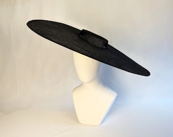 50% Off 23.5" IMPERFECT Large Hatinator Base Choose Color Sinamay Wide Brim Hat Form Millinery Supply Not Ready to Wear