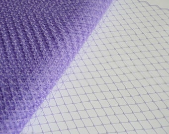 Lavender Veiling for Hats Millinery Supply 9 Inch Birdcage Lilac Purple Russian French Netting DIY Veils Blushers Fascinators
