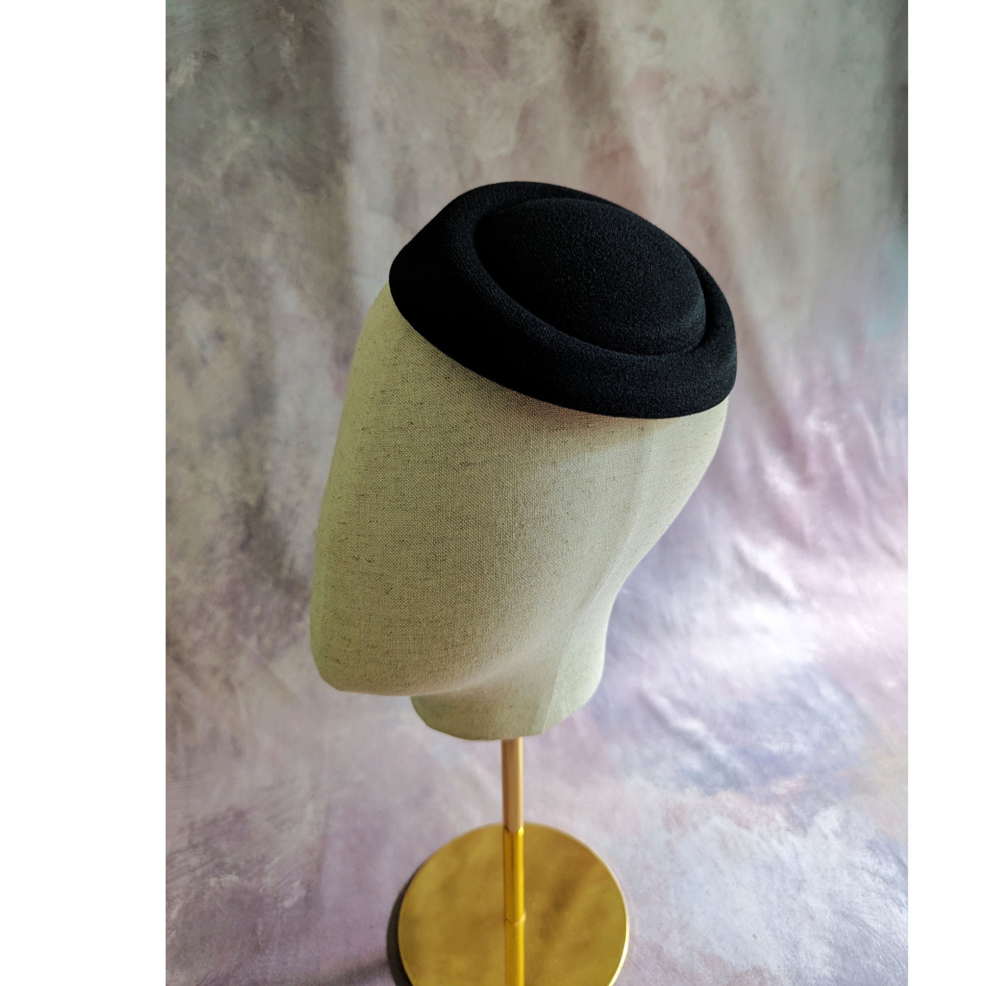 Paris  Black Vintage Wool Felt Pillbox Hat *ARRIVES NEW* Pillbox 100% Wool Vintage Hats for Women for sale | eBay main image 3